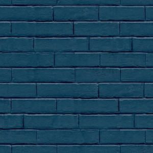 Papel de parede de tijolo azul Good Vibes D