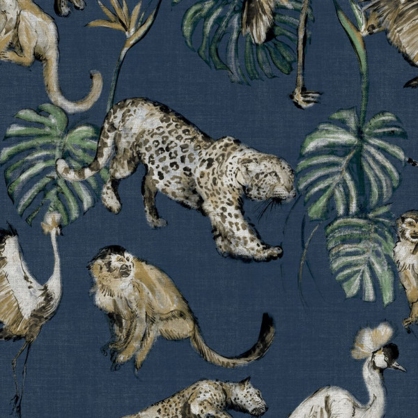 Papel de parede Zero Exotic Animals azul D