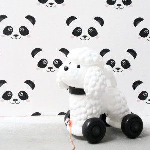 Fabulous World Papel de parede Panda branco 67100 D