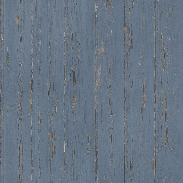 Homestyle Papel pintado Old Wood azul D