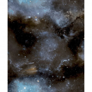 Good Vibes Papel de pared Galaxy with Stars azul y negro D