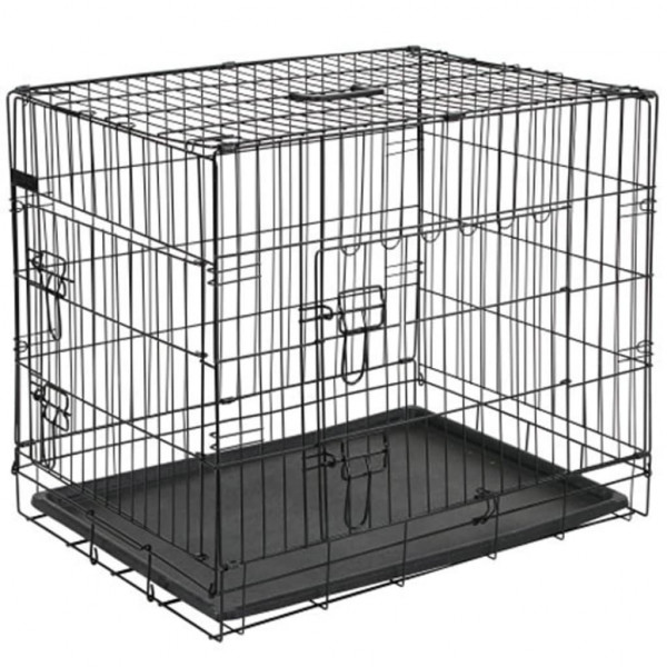 @Pet Transportador para cães metal preto 92.5x57.5x64 cm 15003 D