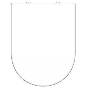 SCHÜTTE Asiento de inodoro WHITE duroplast en forma de D D