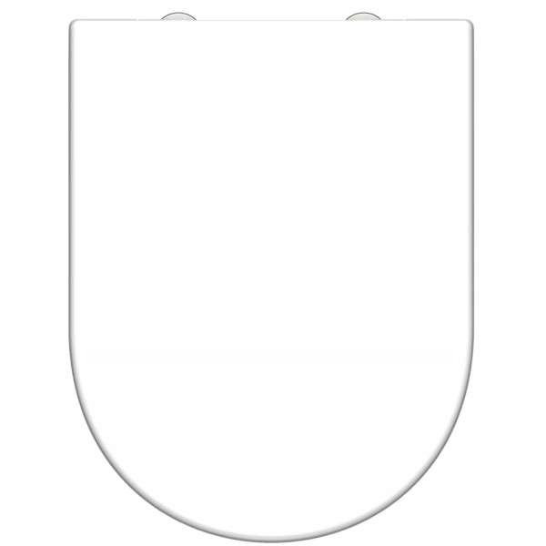 SCHÜTTE Asiento de inodoro WHITE duroplast en forma de D D