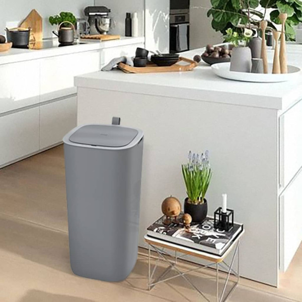 EKO Cubo de basura con sensor Morandi 30 L gris D