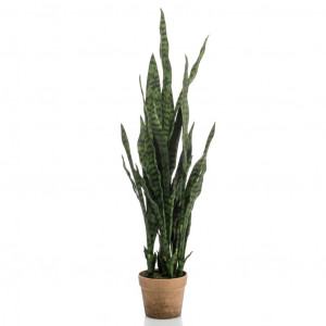 Emerald Planta artificial Sansevieria con maceta 84 cm D