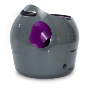 PetSafe Lanzador de pelotas automático 9 m gris y morado PTY00-14665 D