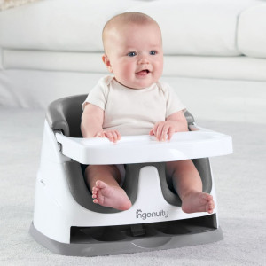 Ingenuity Assento elevatório para bebê 2 em 1 cinza ardósia D