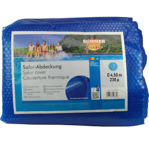 Summer Fun Cubierta solar para piscina de verano redonda PE azul 450cm D