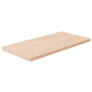 Tabla de estantería madera maciza roble sin tratar 40x20x1.5 cm D