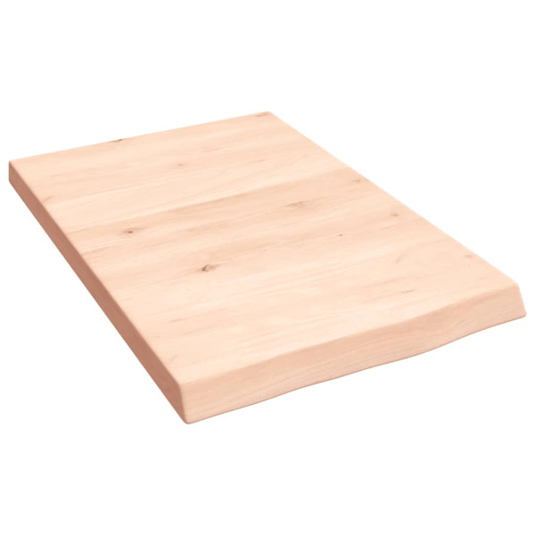 Estante de pared madera maciza de roble sin tratar 40x60x4 cm D