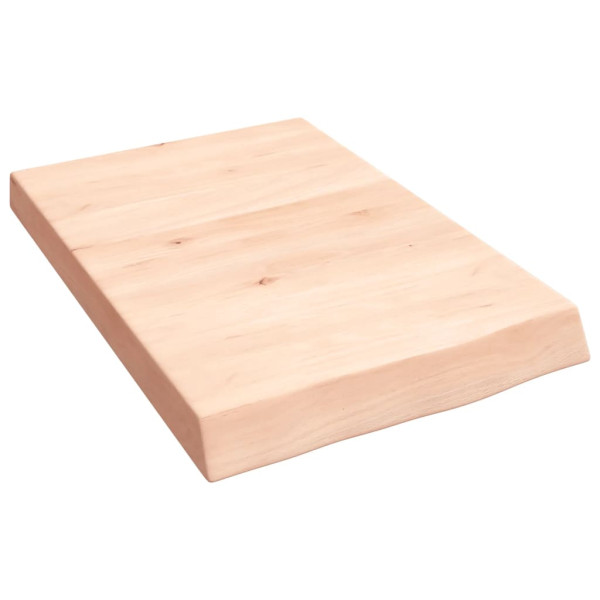 Estante de pared madera maciza de roble sin tratar 40x60x6 cm D