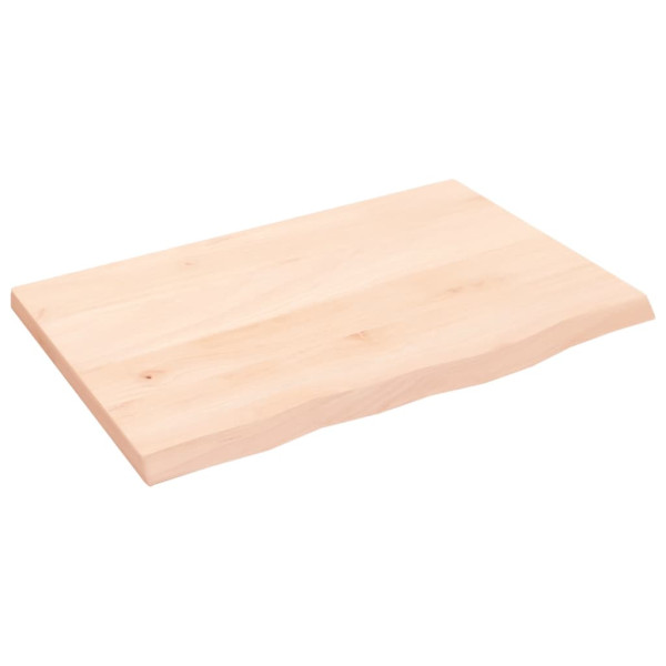 Estante de pared madera maciza de roble sin tratar 60x40x2 cm D