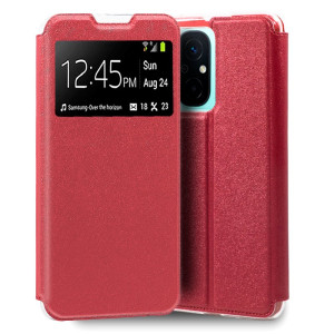 Fundação COOL Capa de Flip para Xiaomi Redmy 12C Red Lise D