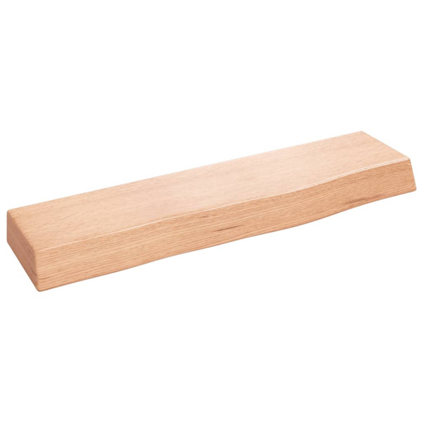 Estante de pared madera de roble tratada marrón claro 40x10x4cm D