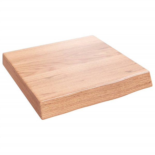 Estante de pared madera de roble tratada marrón claro 40x40x6cm D