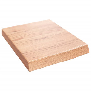 Estante de pared madera de roble tratada marrón claro 40x50x6cm D