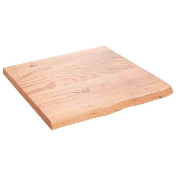 Estante de pared madera de roble tratada marrón claro 60x60x4cm D