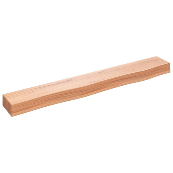 Estante de pared madera de roble tratada marrón claro 80x10x6cm D