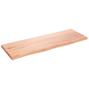 Estante de pared madera de roble tratada marrón claro 80x30x2cm D