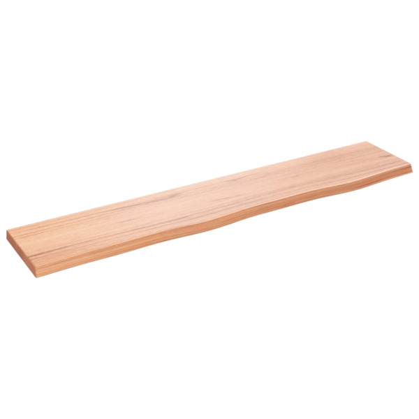 Estante de pared madera roble tratada marrón claro 100x20x2 cm D