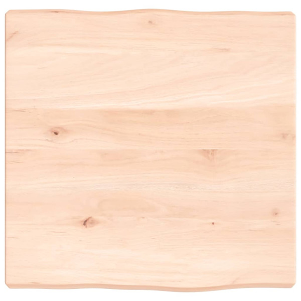 Tablero de escritorio madera maciza roble sin tratar 40x40x4 cm D