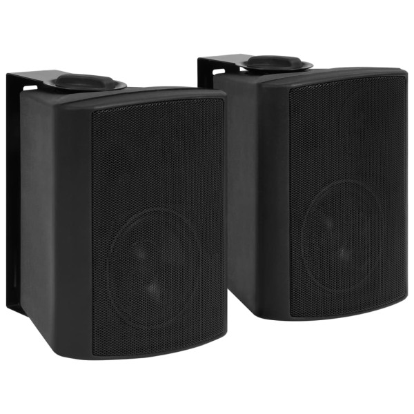 Altavoces estéreo de pared 2 uds negro interior exterior 80 W D