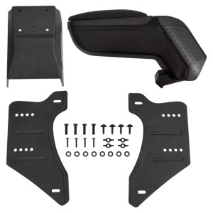 Reposabrazos universal para coche ABS negro 13x33x(33-53) cm D