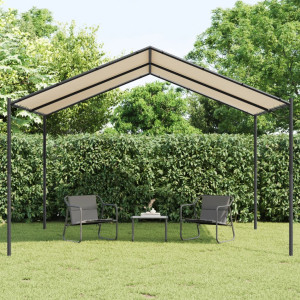 Carpa de aço e tecido beige 4x3 m D