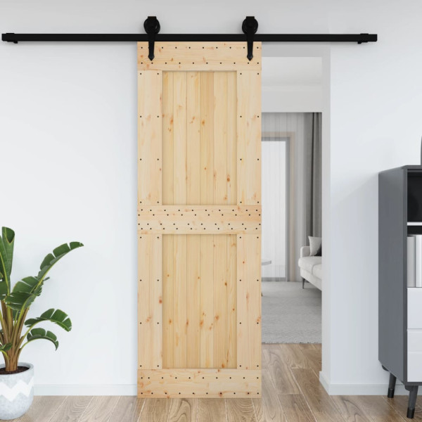 Porta NARVIK madeira maciça pinho 80x210 cm D