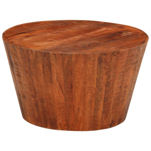 Mesa de centro de madera maciza de mango rugosa Ø 52x30 cm D