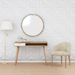 Paneles de pared 24 uds EPS estrella blanco 50x50 cm 6 m² D