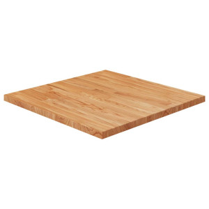 Tablero de mesa cuadrada madera roble marrón claro 60x60x2.5 cm D