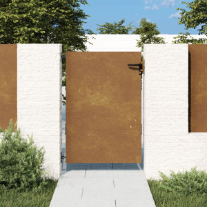 Puerta de jardín acero corten 85x125 cm D