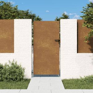Puerta de jardín acero corten 85x175 cm D