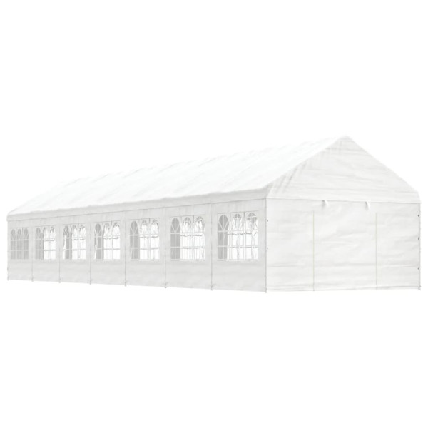 Sala de jantar com teto de polietileno branco 15.61x4.08x3.22 m D
