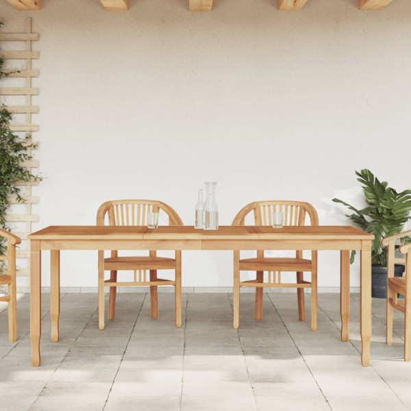Mesa de jantar de jardim madeira maciça de teca 200x90x75 cm D