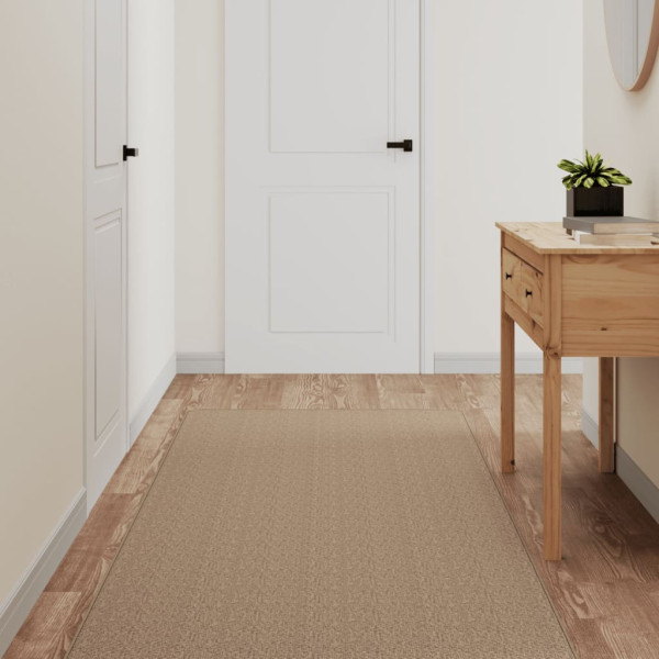 Tapete de corredor com aspecto de sisal 80x250 cm D