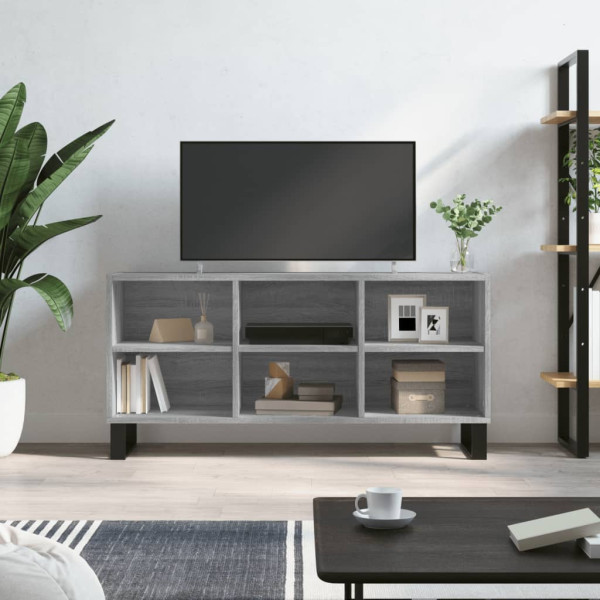 Móveis de TV madeira de engenharia cinza Sonoma 103.5x30x50 cm D