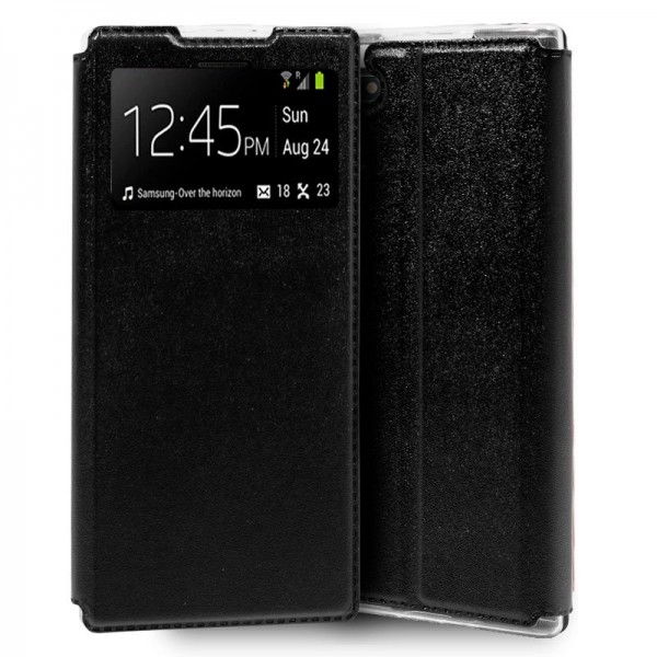 Funda Flip Cover Samsung N970 Galaxy Note 10 Liso Preto D