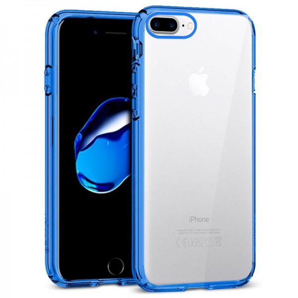Carcasa iPhone 7 Plus / iPhone 8 Plus Borde Metalizado (Azul) D