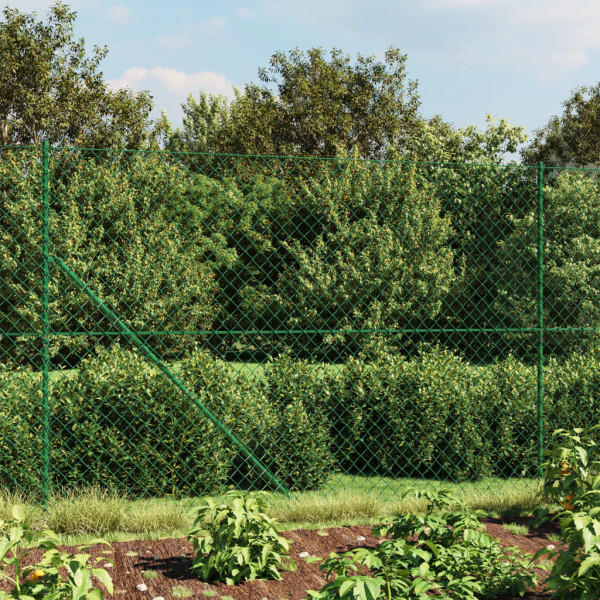 Cerca de alambre con brida verde 1.8x10 m D