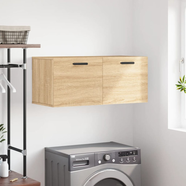 Armario de pared madera ingeniería roble Sonoma 80x36.5x35 cm D