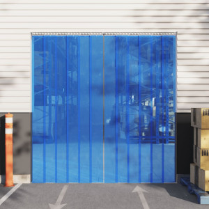 Faixa de cortina de porta de PVC azul 200x1,6 mm 50 m D