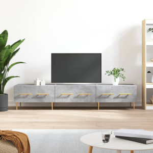 Mesa TV Salon,Mueble de TV hierro y madera contrachapada 105x30x45 cm  -CD83072