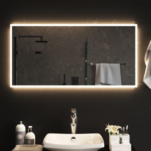 Espejo de baño con LED 100x50 cm D