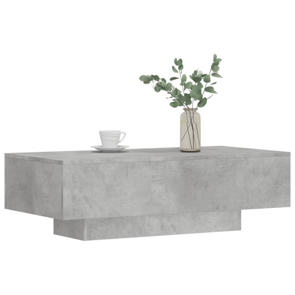 Mesa de centro madeira de engenharia cinza concreto 100x49.5x31cm D