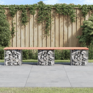 Banco jardim design gaviões madeira abeto Douglas 203x44x42 cm D