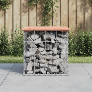 Banco de jardim design Gabion em madeira de abeto Douglas 43x44x42 cm D