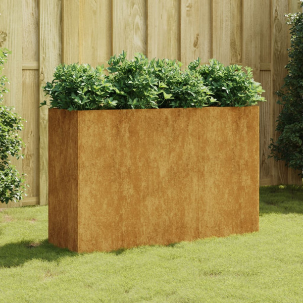 Jardinera acero corten 120x40x80 cm D